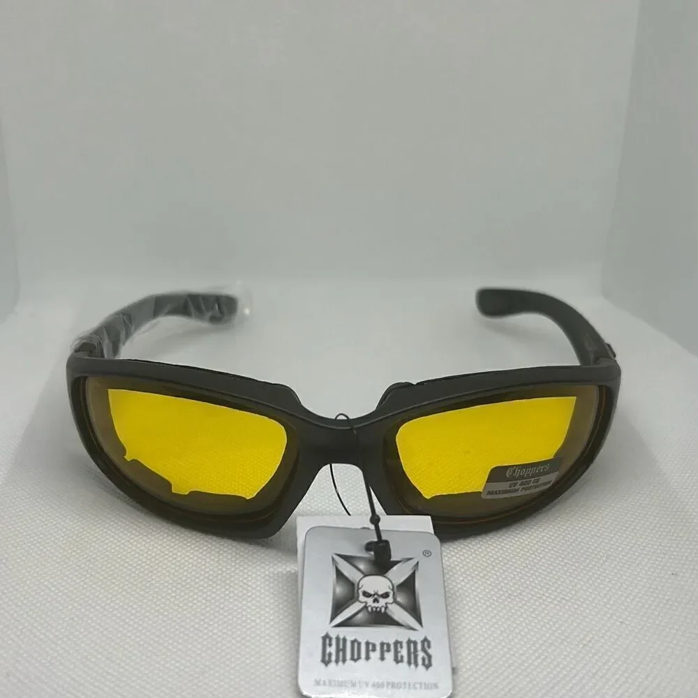 Choppers Padded Yellow Lens Sunglasses